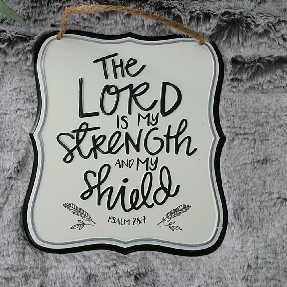 Psalm 28:7 Metal Wall Decor - Picture 2 of 6